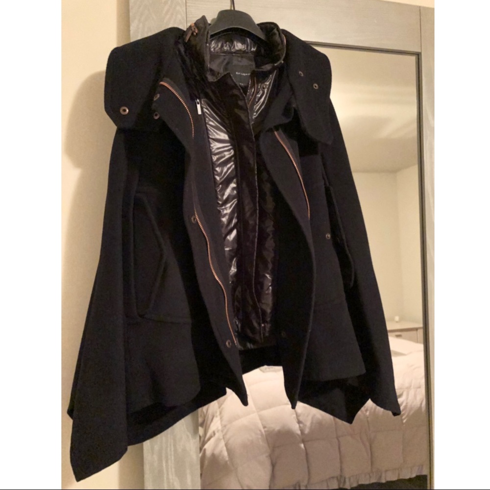 Cape with Removable Vest by Kai-Aakmann, Dark Navy